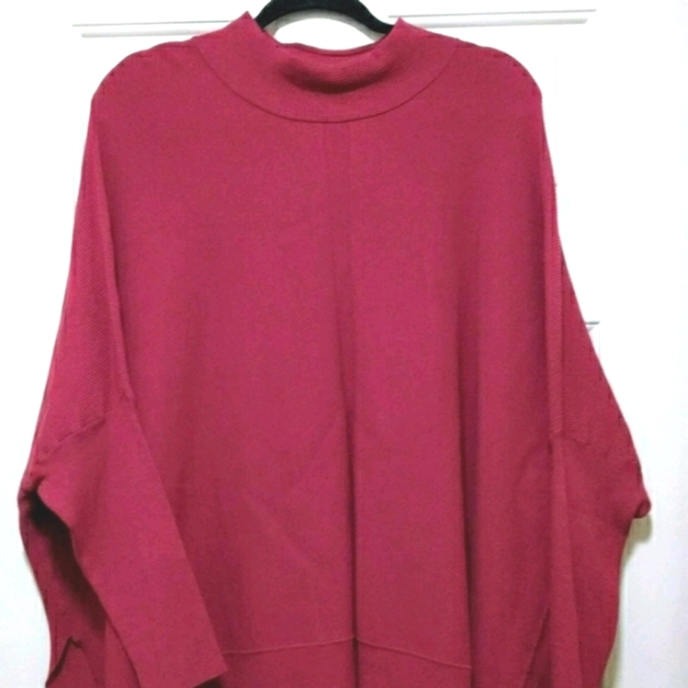 NWOT Mock Turtleneck Sweater with Ribbed Pattern XL/1X